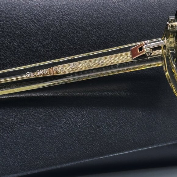 NEW SAINT LAURENT SL 563 003 WOMEN CLEAR GREEN SUNGLASSES SAINT LAURENT SL563 - Picture 9 of 11